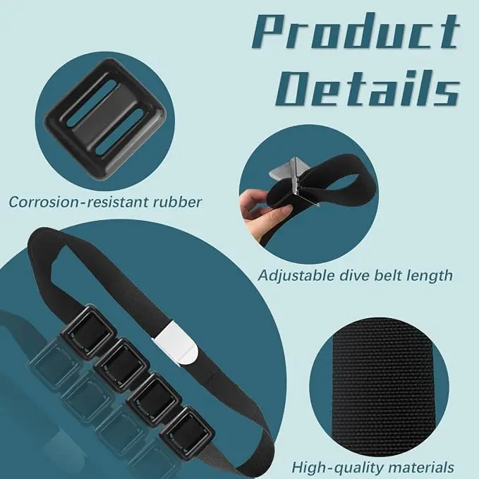 Dive Weights for Scuba Diving Weight Belt (1lb/0.5kg) Coated Lead Diving Weights Dive Belt Weights for Freediving Spearfishing