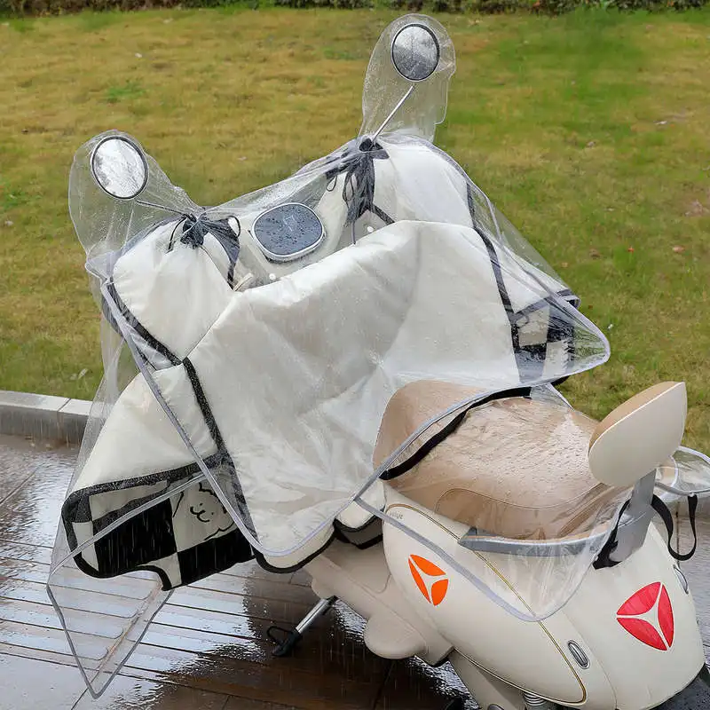 Vehicle Rain Cover Thickened Full Surround Windproof Waterproof Integrated Shield Scooter Motorcycle