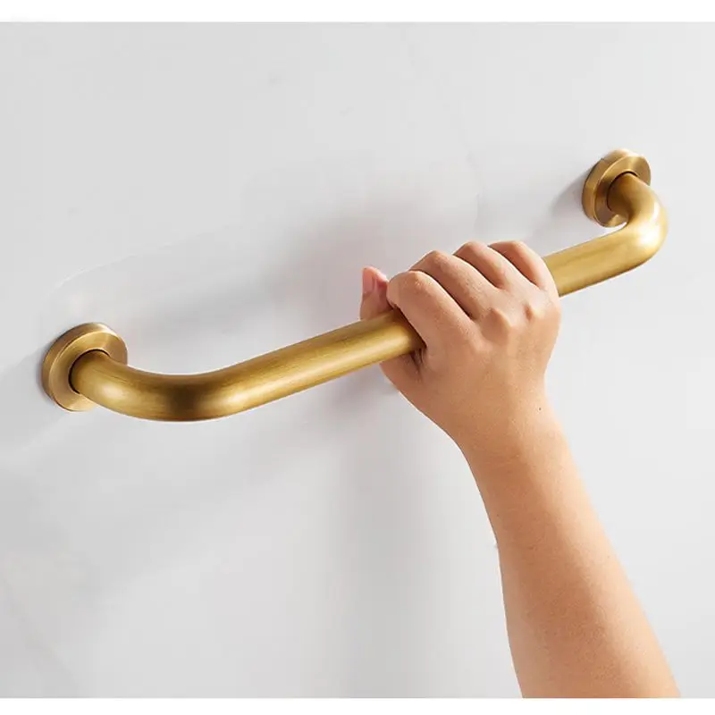 Bathroom Safe Grab Bar 30/40/50CM Antqiue Bronze Brass Toilet Handrail Grab Bar Shower Safety Support Handle