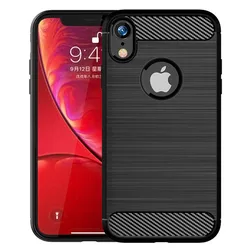 Luxury Soft Carbon Case For iphone xr Shockproof Bumper Silicone Case For Apple iPhone XR Soft Phone Back Cover