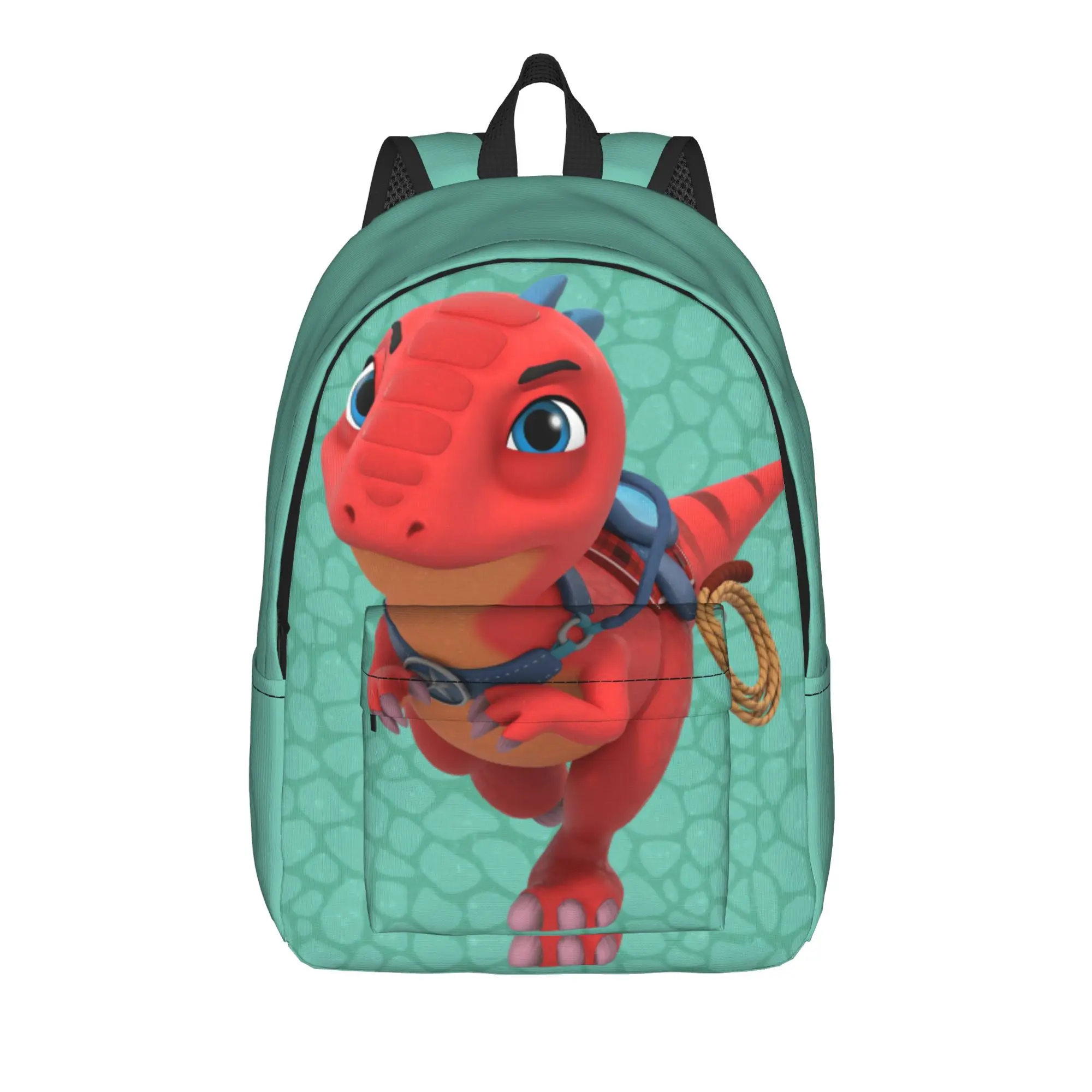 D-Dino Ranch Backpack Teen  Durable Backpacks Polyester Kawaii School Bags Workout Colorful Rucksack