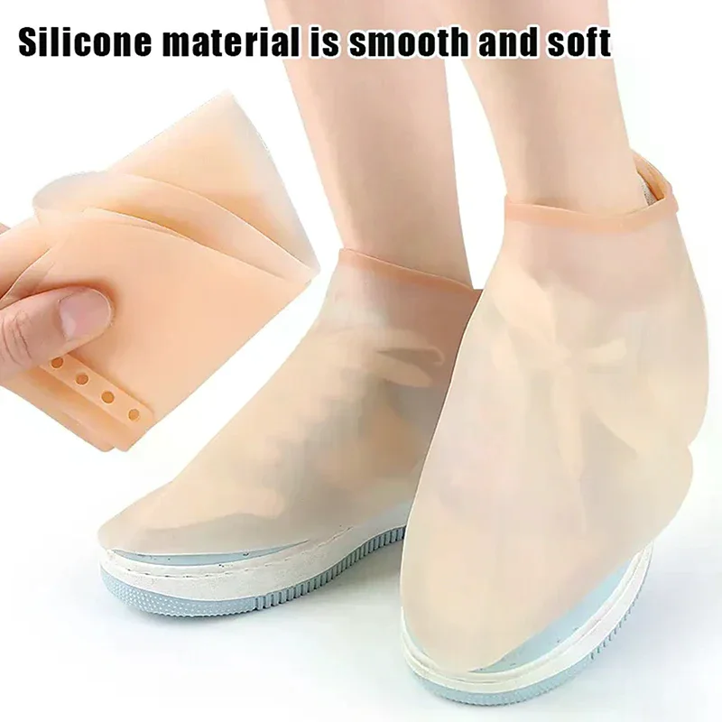 

1Pair Hairstylist Cut Hair Anti-hair Into Shoes Waterproof And Dustproof Shoe Cover Stretchable Silicone Anti-broken Hair Shoe C