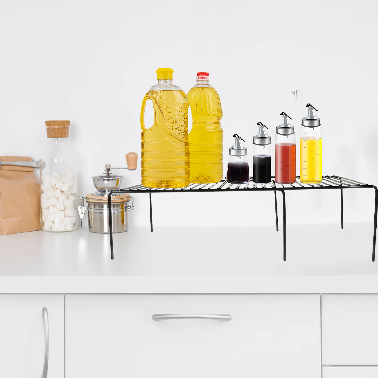 

Retractable Seasoning Rack Multi-Functional Iron Organizer for Kitchen Toilet Living Room Neat and Clean Storage