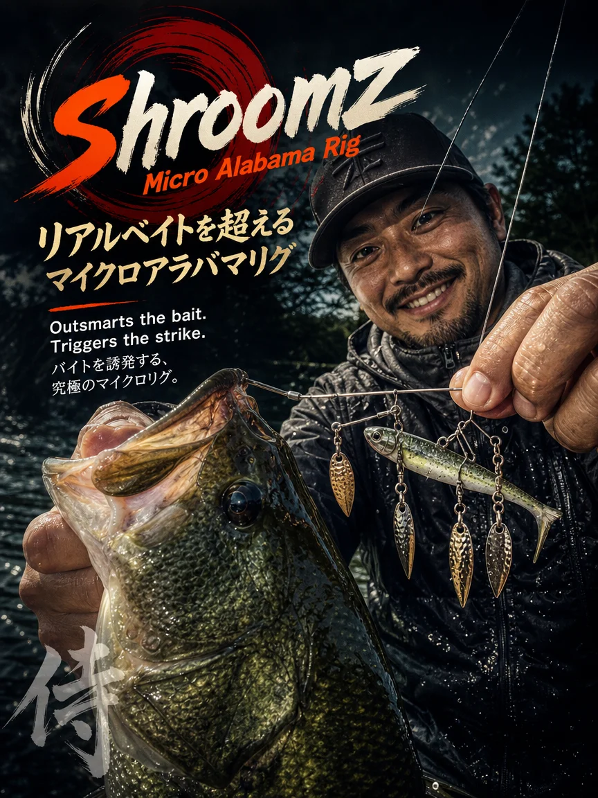 Hopeblaze Shroomz Micro Alabama Rig 5cm 3g Gold Silber Drahtköder Blade-Köder für Großen/Smallmouth Spotted Bass Feinfühligen Fischerei – Detail 5
