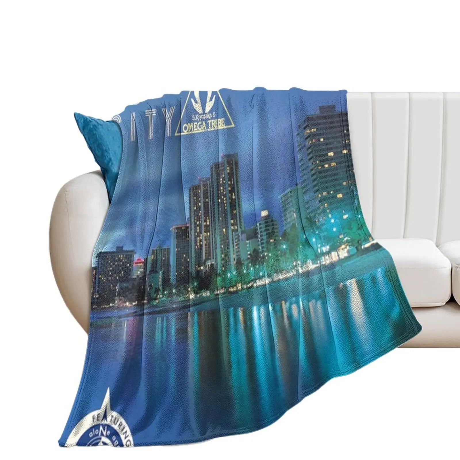 S. KIYOTAKA & OMEGA TRIBE - AQUA CITY (1983) Throw Blanket Decorative Sofa cosplay anime Kid'S Sofa Throw Blankets