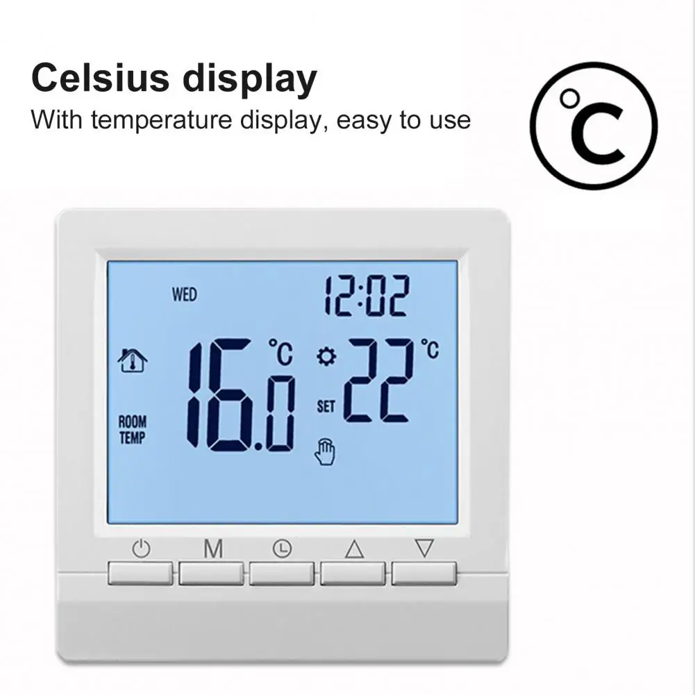 Termostato de horno colgante de pared, ajuste de temperatura seguro y fácil de leer, termostato Digital, productos para el hogar