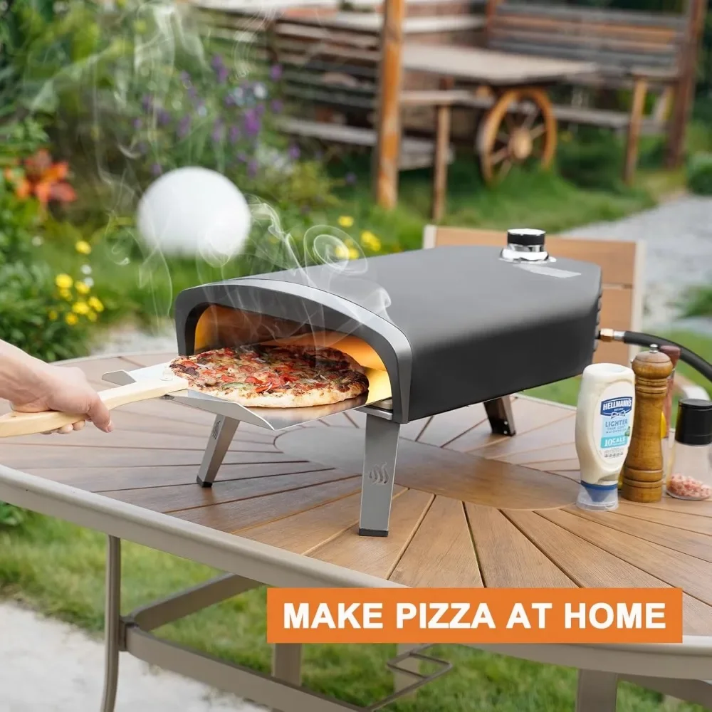 Gas Pizza Oven Outdoor  Portable Propane Pizza Ovens for Outside Professional  Stove with 13 inch Pizza for Outdoor Kitchen