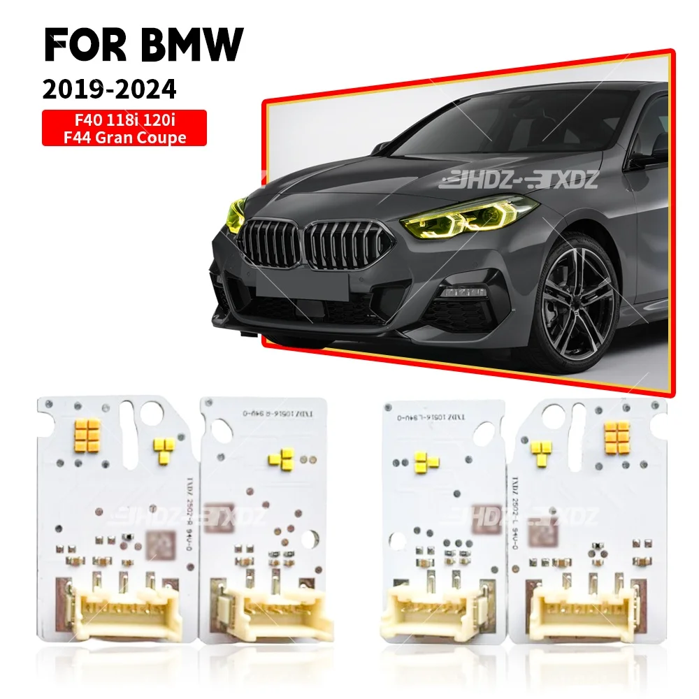 

Желтые платы Angel Eye DRL для BMW 1 2 серии F40 F44 2019-2022, янтарно-синие, красные светодиодные фары дневного света 63119448115