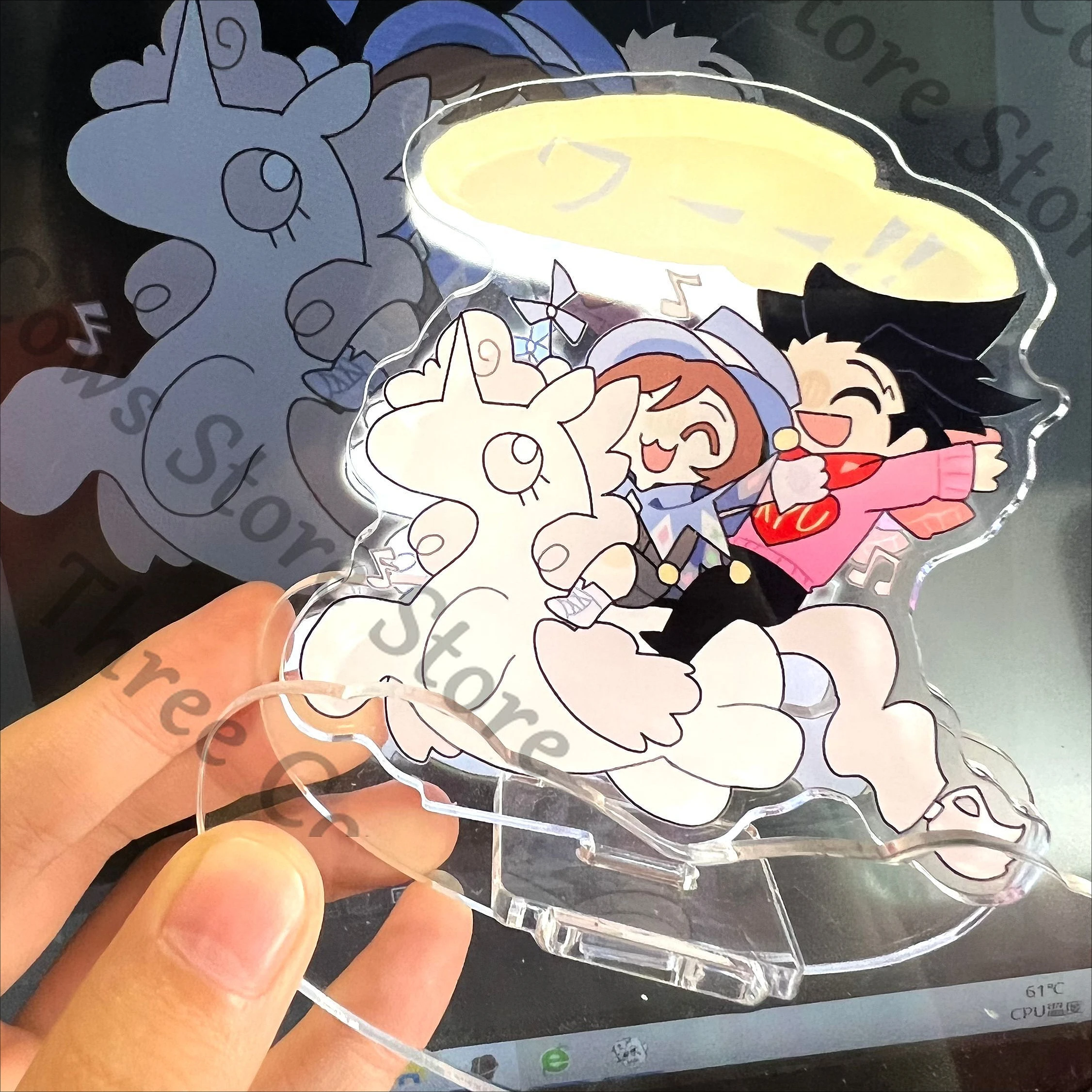 

Anime Ace Attorney Phoenix Wright Trucy Ryūnosuke Naruhodō Cosplay Shake Fighter Acrylic Spring Stand Figure Standing Sign Gift