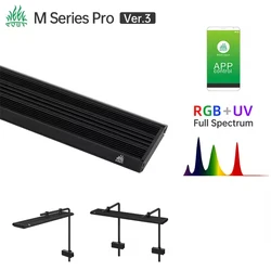 Week Aqua M Pro Series Aquarium LED Light for Nano fish tank with Cycle Timer Nano Tank with Bracket for Aquatics Plants lamp