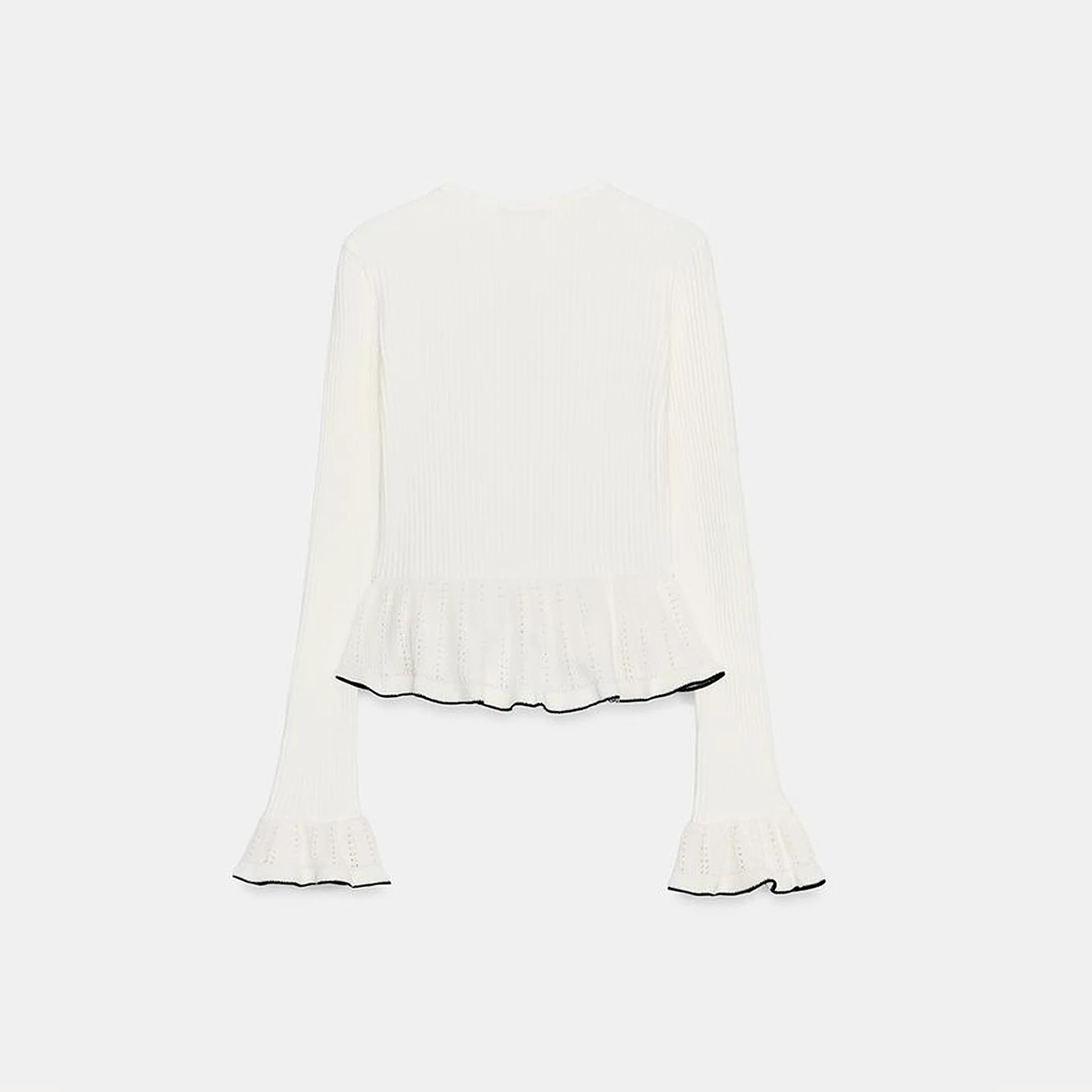 Casacos macios femininos faion decorativo em camadas colete 2025 outono novo sle v-ne longo sve botão fechamento fino ajuste malhas