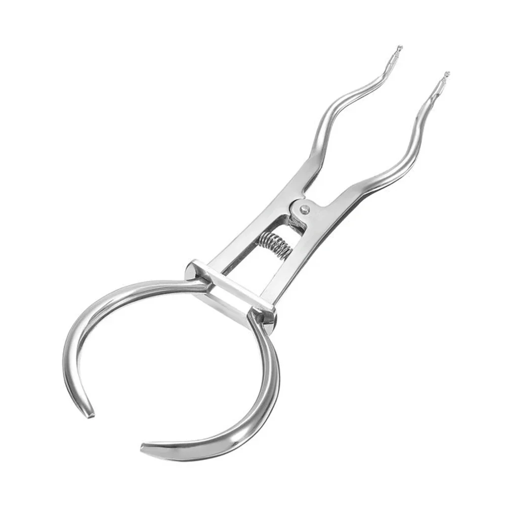 الأسنان المطاط السد المشبك الملقط الفولاذ المقاوم للصدأ فصل تقويم الأسنان ذو طيات اللبية لكمة كماشة #4