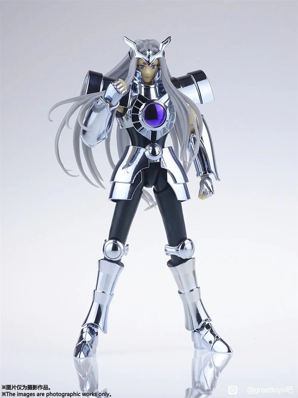 

Искусственная ткань Saint Seiya Myth EX Серебряная фигурка призрака алтарь Hakurei металлическая Броня игрушки модель CS