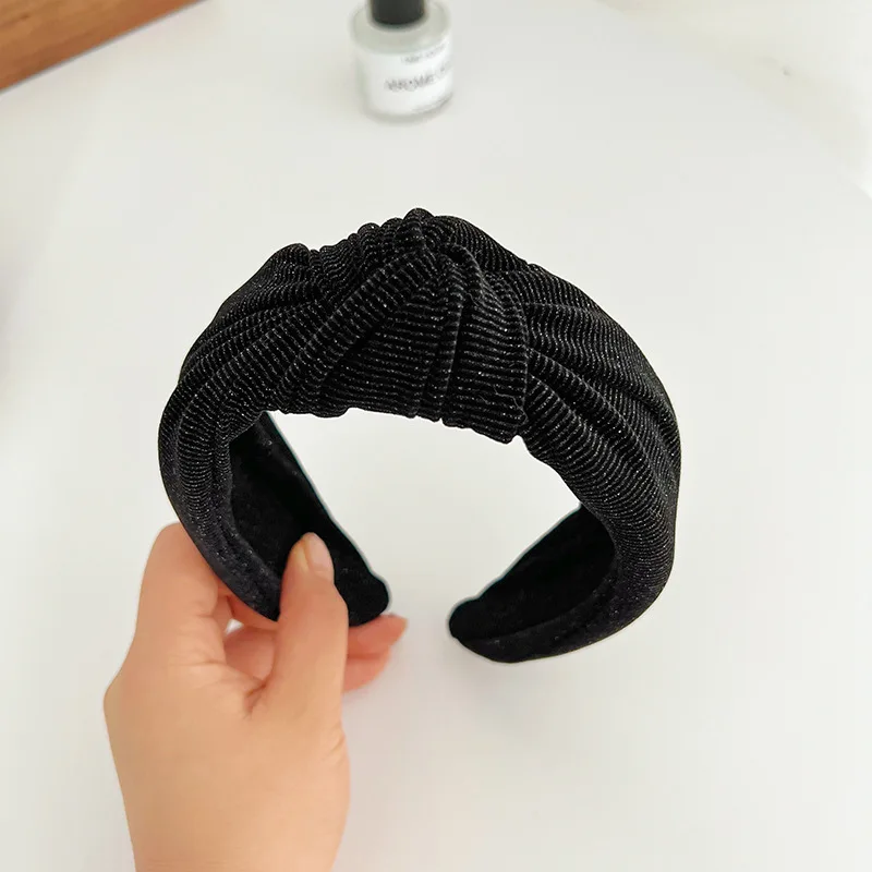 Baroque Winter Velvet Knot Hairband Headband Adult Hair Accessories Hair Jewley