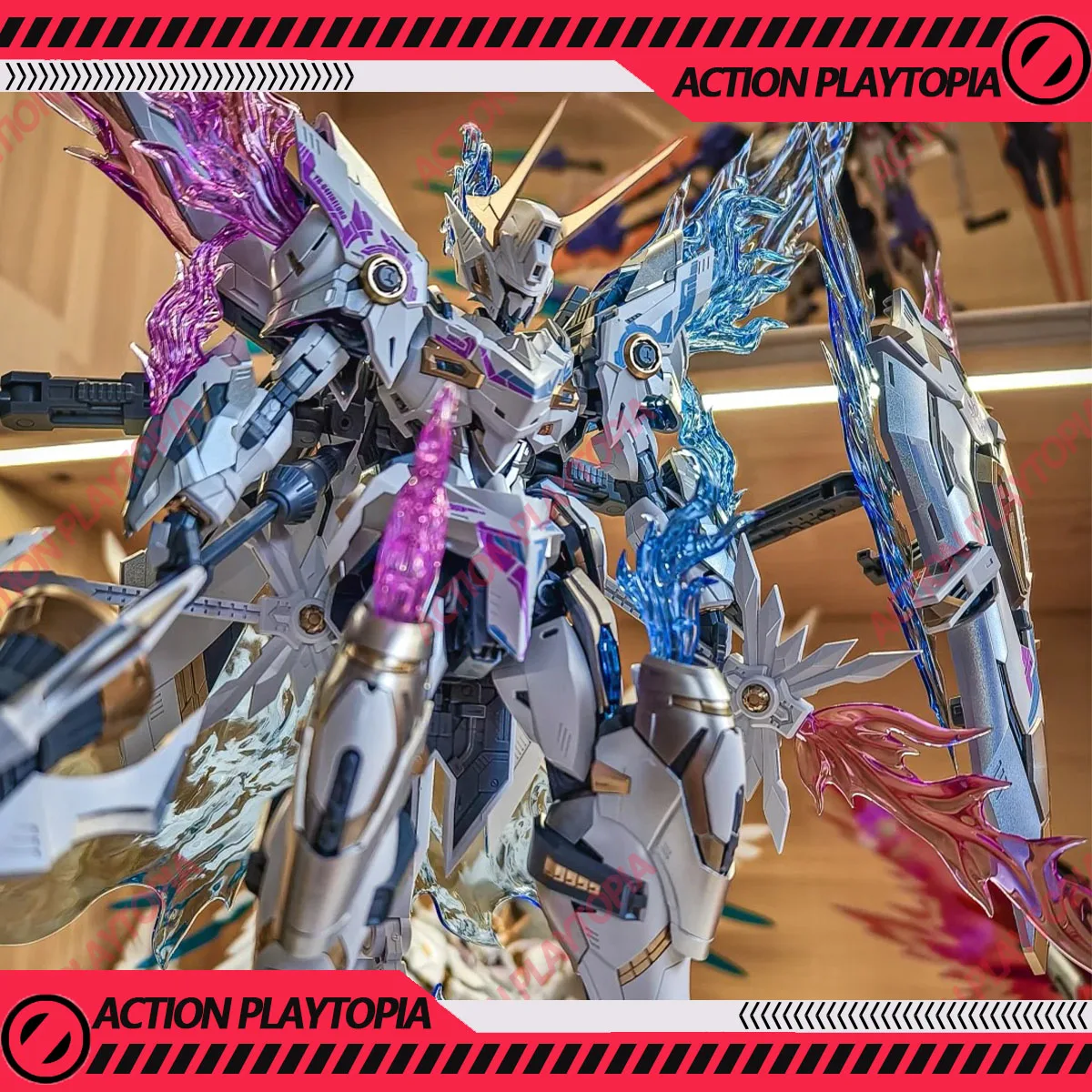 

SNAA YR-04 FireLord 1/100 Assembly Model Kit Fire Lord Phantom Flame Soul Particle Awakening Armament Action Figure Toy Gifts