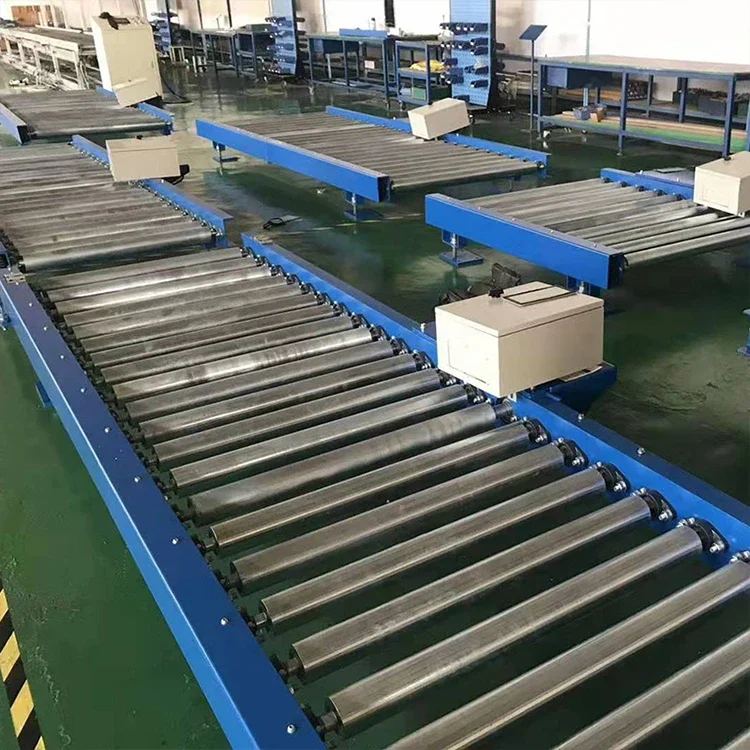 China Professional  Steel Belt Driven Roller Conveyor Chain Driven Roller Conveyor Manufacturer