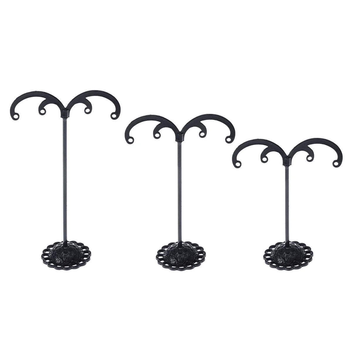6Pcs T Shape Earrings Display Rack Durable Jewelry Organizer Store Stand Jewelry Holder for Earrings Bracelets Keys Shop Use