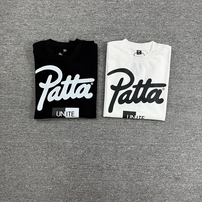 

25ss High Quality PATTA T Shirt Fashion Women Men Summer Style Vintage Classic Style Tee