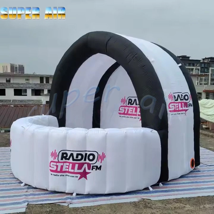 Maravilhoso brinquedo de ar muito personalizado aluguel inflável bar tenda quiosque inflável com iluminação para venda