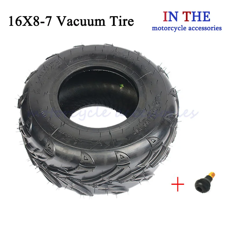 high quality 16X8-7 Vacuum Tire Atv 7 Inch Tyre for 125cc ATV Quad Buggy Bike Go Kart Dune 16*8-7