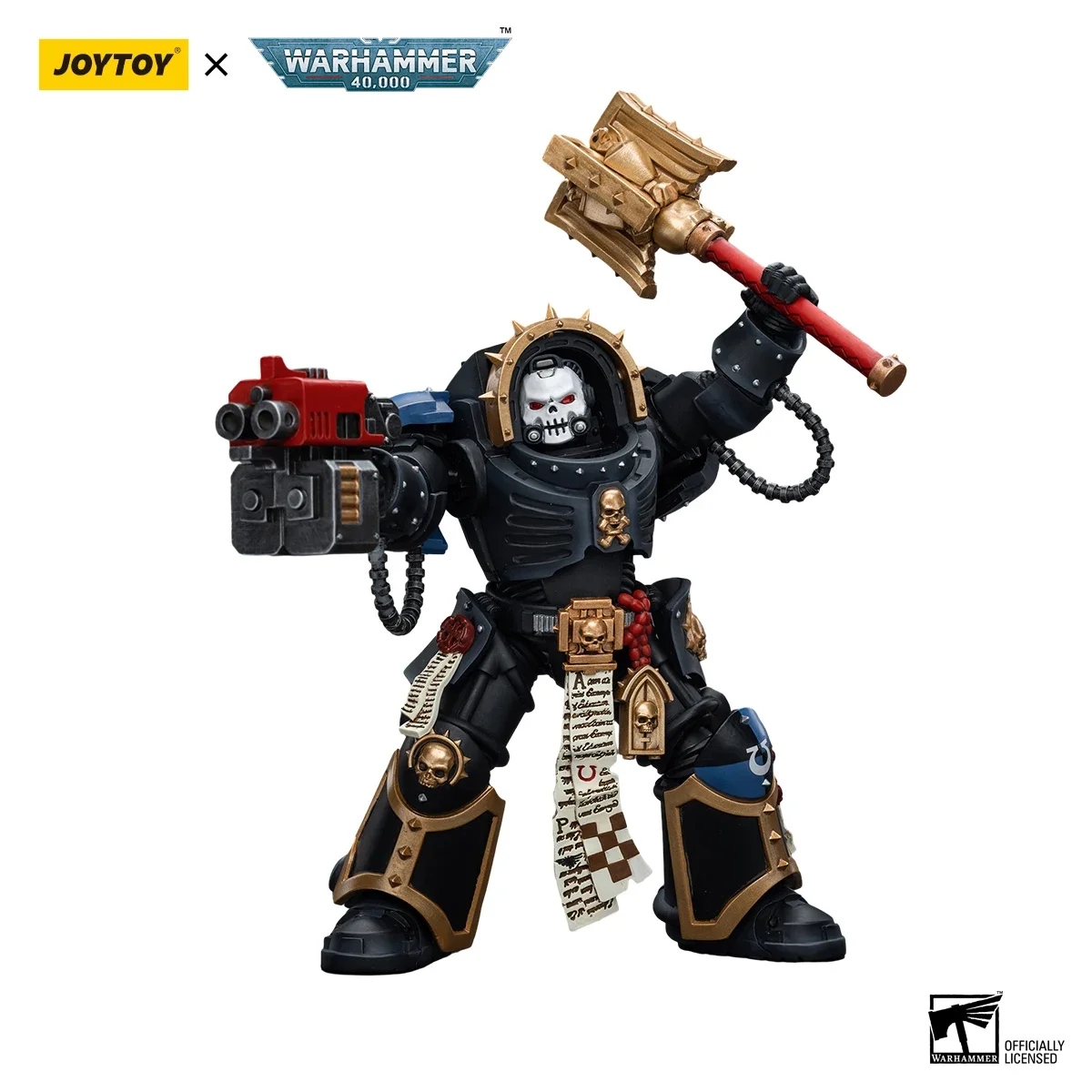 【24 Hours Delivery】JOYTOY Warhammer 40K Ultramarines Chaplain in Terminator Armour Model Toy Doll 1/18 Action Figure view 4