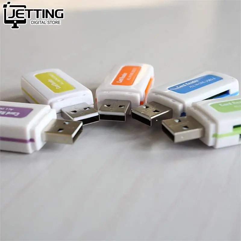 2pcs USB 2.0 4 in 1 Memory Multi Card Reader for M2  SDHC DV TF Card