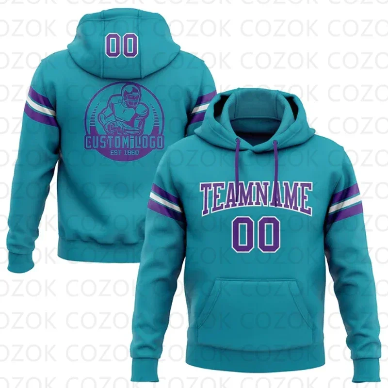 

Customized Hoodie Dark Cyan Jersey 3D Printed Unisex Pullovers Hoodie Casual Sweatshirts