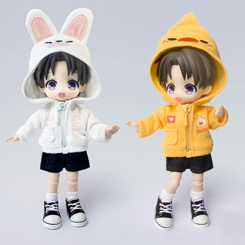 Ob11 roupas de boneca casaco bonito esportes casual wear sapo urso tubarão jaqueta para obitsu11 gsc 1/12 bjd ufdoll ymy p9 acessórios de boneca
