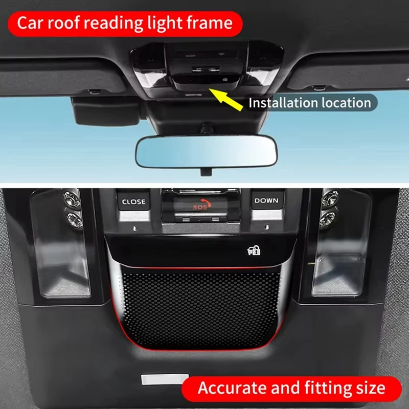 For Toyota Land Cruiser 250 Prado LC250 2024 Front Reading Lamp Horn Cover Trim Interior Accessories image 2