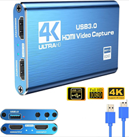 4K HDMI-Compatible USB 3.0 Video Capture Card 1080P 60FPS 60Hz Video Recorder Grabber for Game Recording Live Streaming