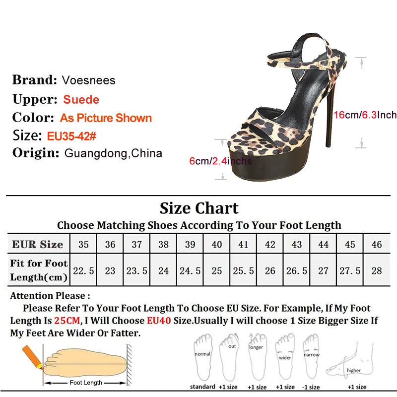 Runway Sandals For Woman Europe and America New Leopard Print High Heels Summer Stiletto Women Platform Buckle Shoes Plus Size