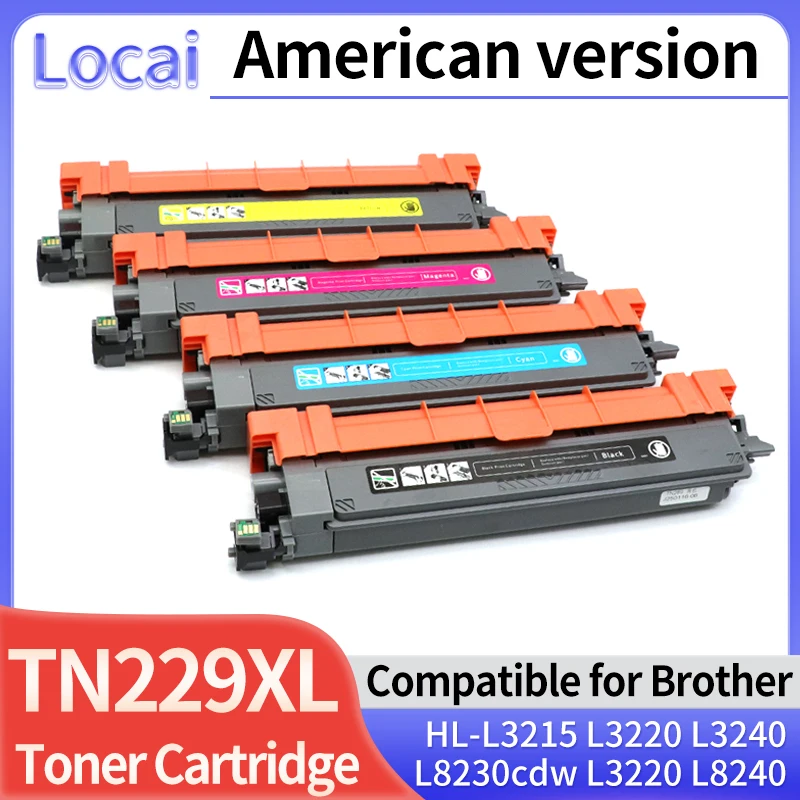 

Американский картридж с тонером NA TN229 TN229XL, совместимый с Brother MFC-L3780cdw L8395cdw L3765cdw L3720cdw HL-L3280cdw L3220 L8245