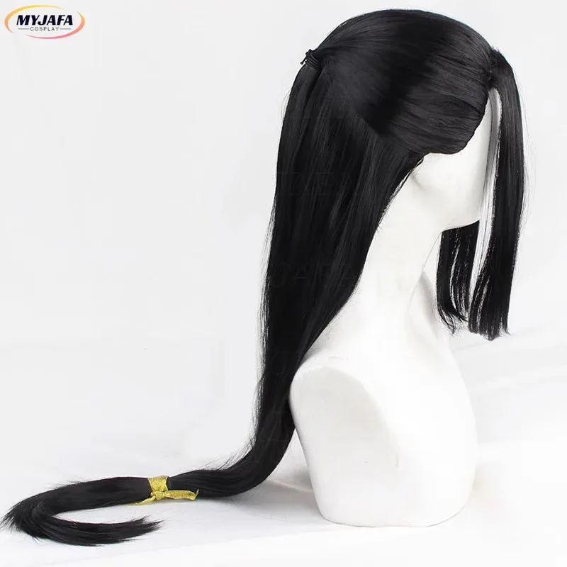 2025 Guangyao شعر مستعار جين قوانغ ياو مو داو زو شي تأثيري الصينية العتيقة طويلة سوداء مقاومة للحرارة الشعر أنيمي الباروكات + واي فاي
