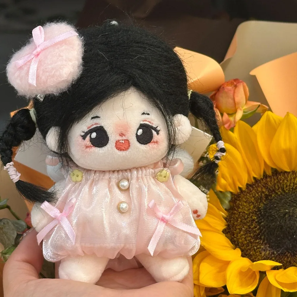 ชุดโบว์ 10 ซม.ผ้าฝ้ายตุ๊กตาเสื้อผ้าปีก Love Hairclip ตุ๊กตาเสื้อผ้าเครื่องแต่งกายตลกสร้างสรรค์ตุ๊กตาแต่งตัวชุดเด็กของขวัญ