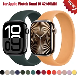 Silicone Strap For Apple Watch band 46mm 42mm 49mm 44mm 45mm 40mm Sport Bracelet official-website iWatch Series 10 9 Ultra 2 8 7