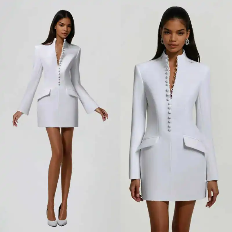 Simple Women's Suit 1 Piece Coat Single Breasted Spring New Lady Business Occasion Fashion Prom Banquet Blazers Customized