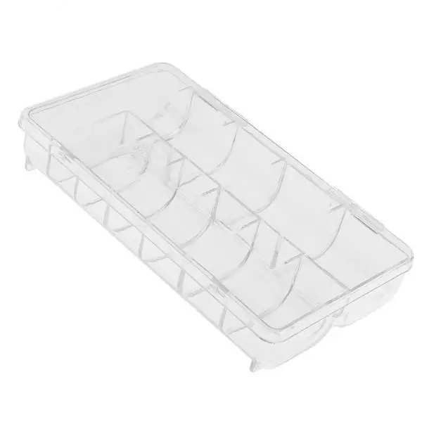 

ABS Nail Tips Storage Container Box Clear Organizer Nail Art Accessories False Nails Holder for Personal Use