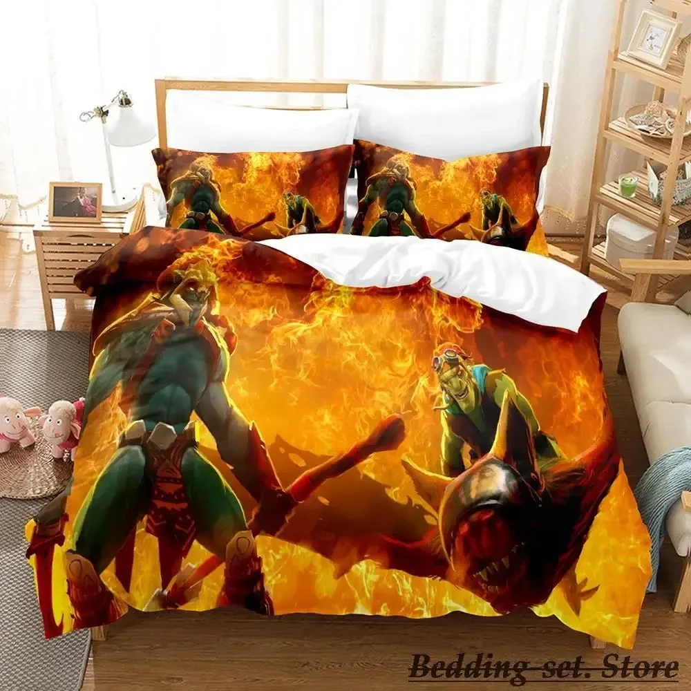 2023 Game Dota 2 Bedding Set Single Twin Full Queen King Size Bed Set Adult Kid Bedroom Duvetcover Sets Anime parure de lit Bed