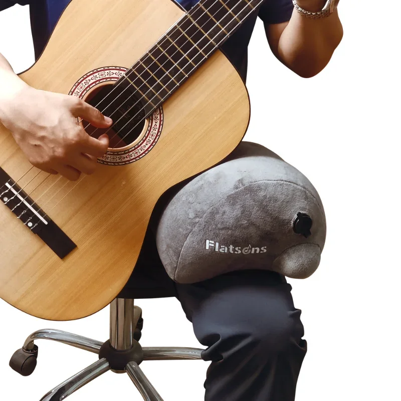 FLATSON FA-80A Guitar Cushion Guitar Balance Iatable Cushion Flocking Guitar Leg Neck Support Pad Equipped with A Storage Bag