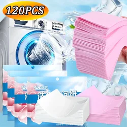 Tabletas de lavandería, jabón de lavandería, hoja de detergente concentrado, ropa interior, detergente de limpieza, papel de burbujas para lavandería, 120/30 Uds.