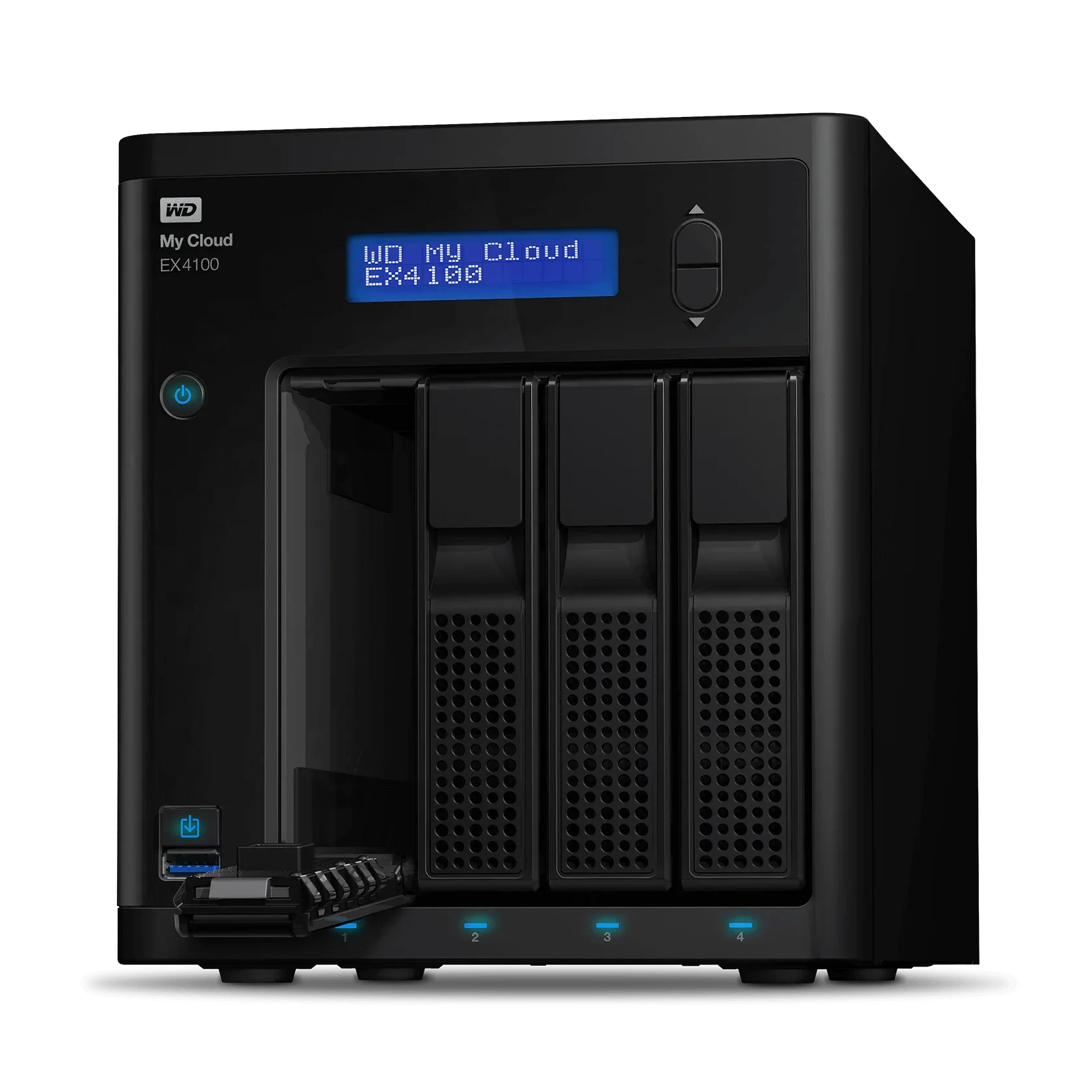 Capacity 40TB 56TB WD Memory 2G Network Attached Storage NAS Enclosure My Cloud Expert Series EX4100