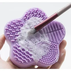 Tapis de nettoyage pour brosses de maquillage, boîte de brosses de lavage, tapis de nettoyage pour cosmétiques, tampons de nettoyage universels, accessoires