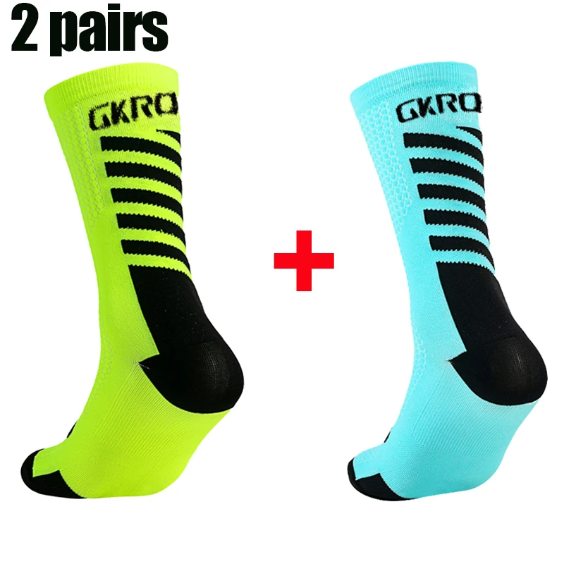 2pairs Neue Radfahren Socken Hohe Qualität Kompression Männer Bike Outdoor Frauen Laufen Professionelle Sport Laufen – Detail 5