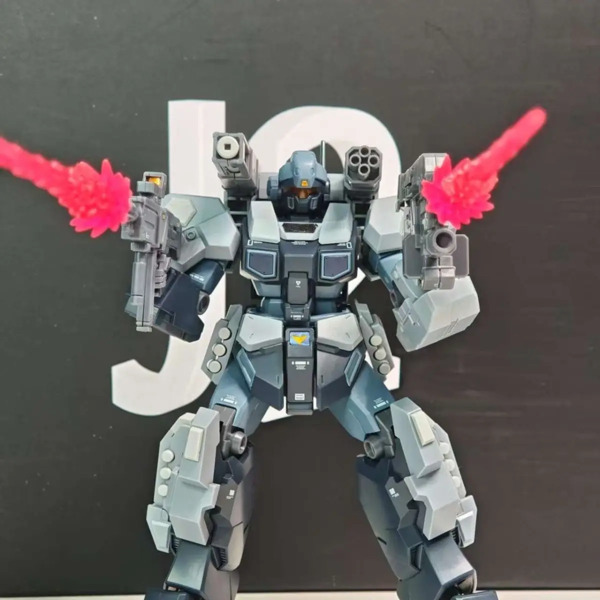 BAOBAO Model HG 1/144 Assemblagemodel Kit RGM-96X Jesta Kanon Met Effecten Actiefiguren Robot Plastic Model Kits Speelgoed Git