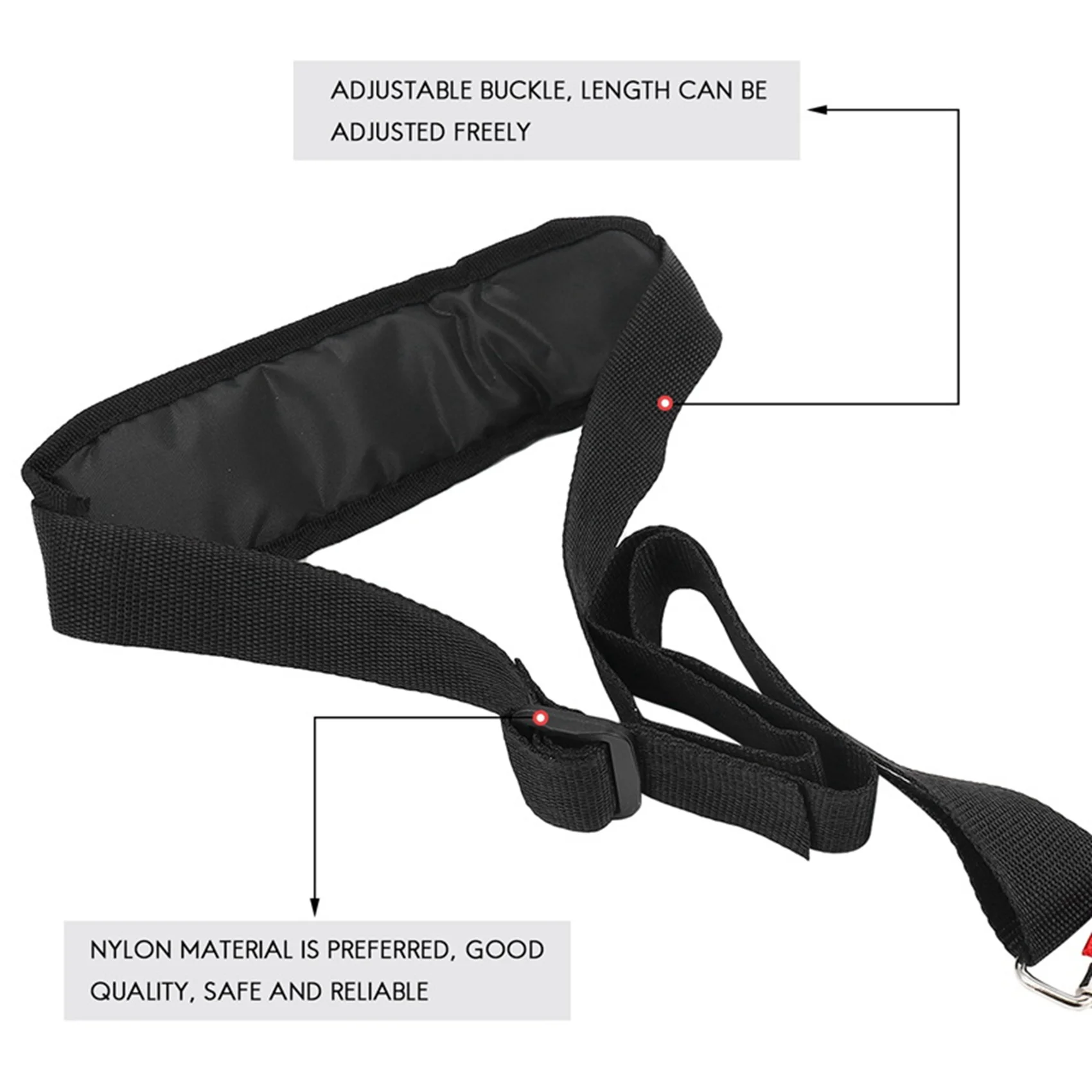 ABFKL Universal Single Shoulder Padded Harness Strap For Brush Cutter Trimmer For Stihl