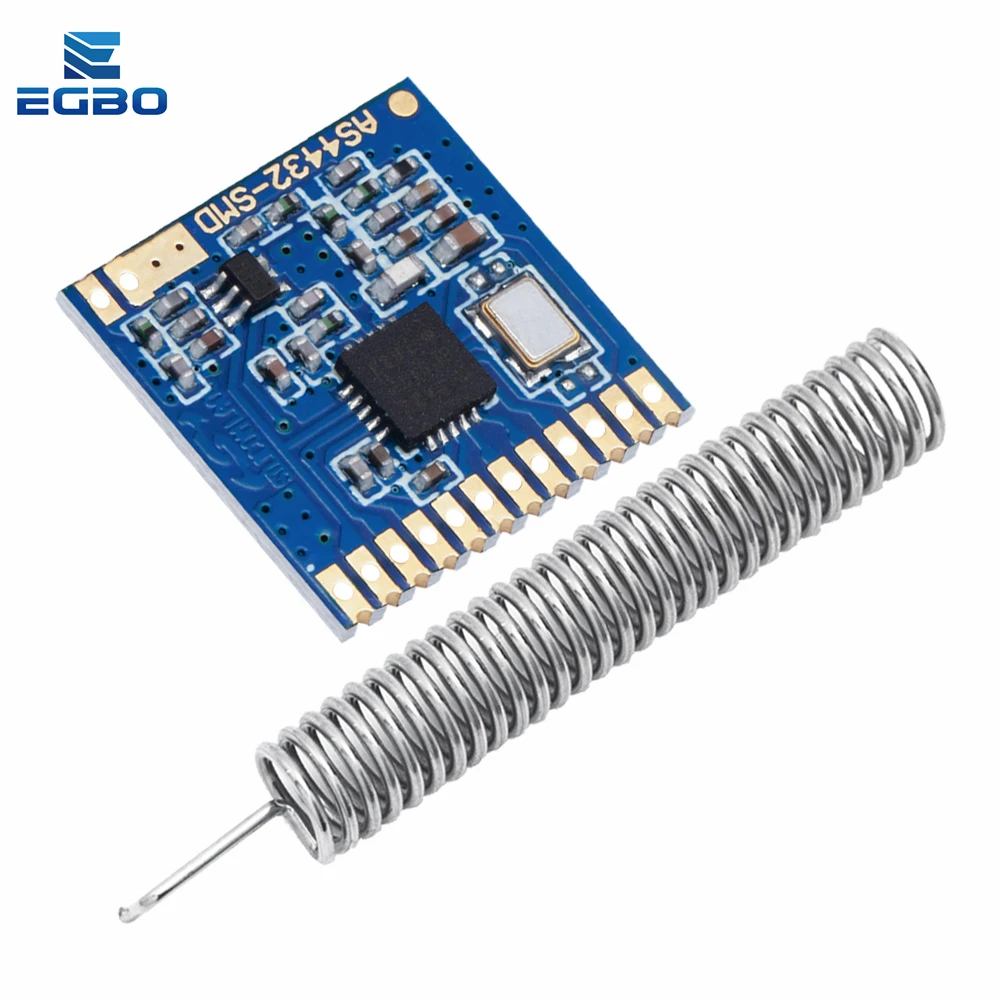 AS4432-SMD Si4432 433MHz وحدة لاسلكية SI4432 حجم صغير مصلحة الارصاد الجوية 100mw 1.5 كجم