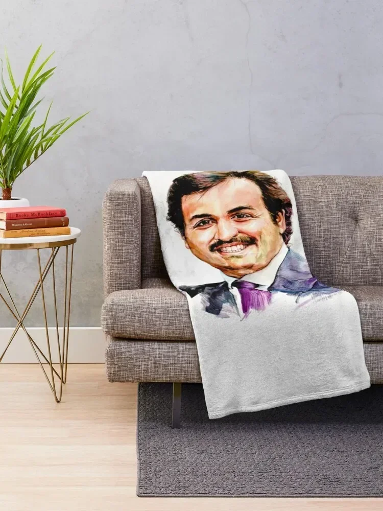 H.H. Sheikh Tamim Bin Hamad Al Thani Throw Blanket Soft Plush Plaid cosplay anime Blankets