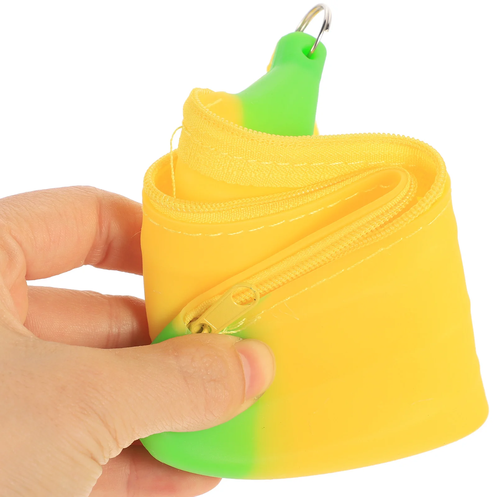 

2Pcs Banana Shaped Pencil Bag Silicone Material Large Capacity Storage for Pens Pencils Rulers Erasers Wear Resistant Washable