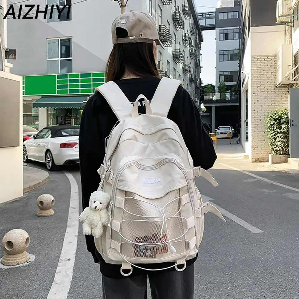 Cute School Backpack for Girls Teenage Casual Backpack Waterproof Women Aesthetic Sports Backpack for Hiking Camping Travel Bag