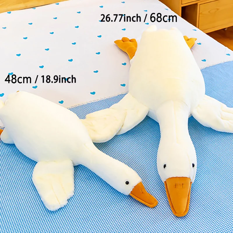 White Goose Stuffed Plush Animals Pillow Funny Toys Soft Dolls Children Gift Kawaii Baby Kids Hobbie Toys